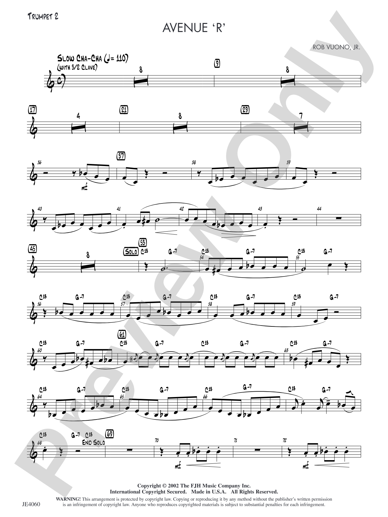 Avenue 'R': Trumpet 2