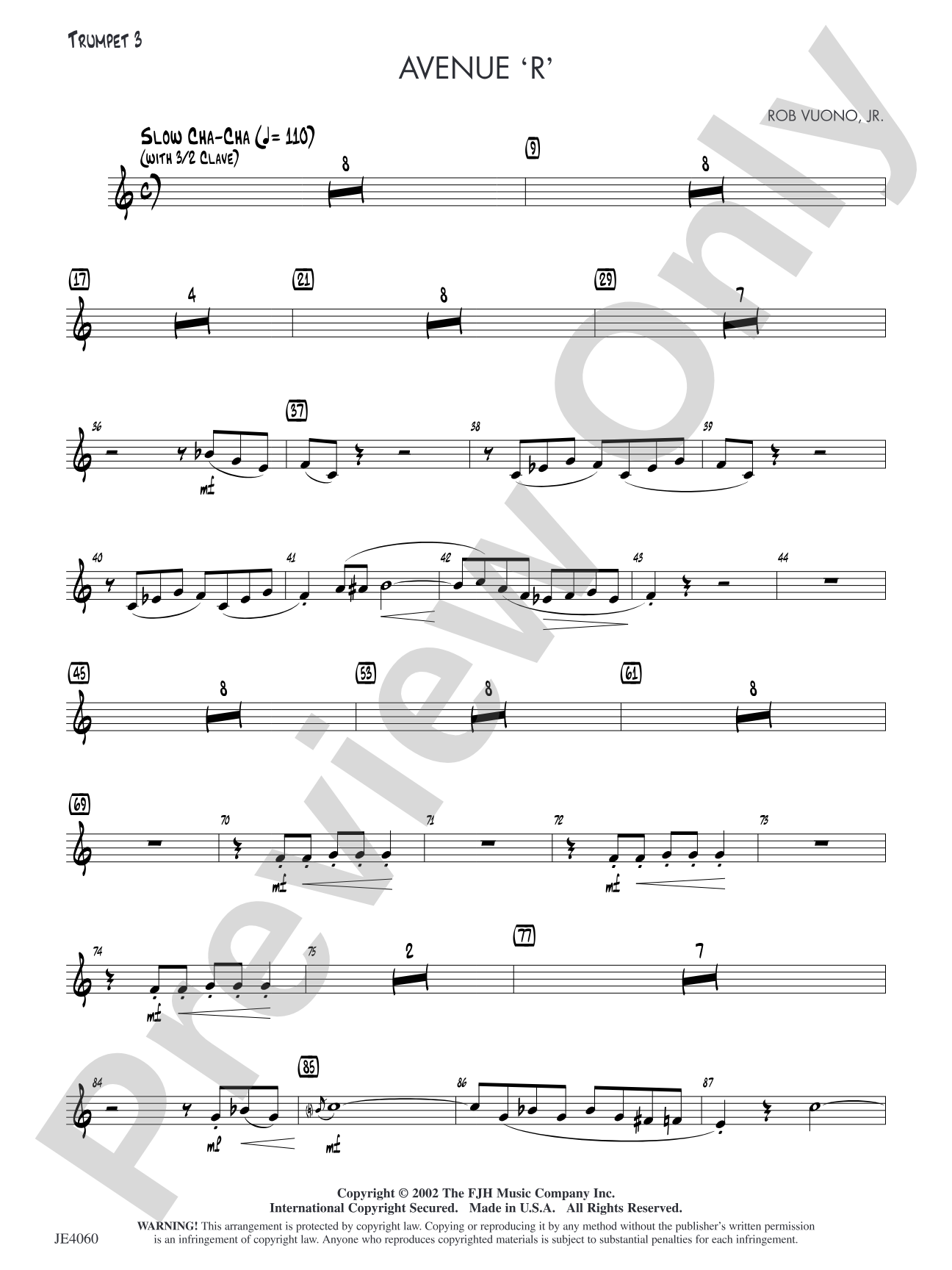 Avenue 'R': Trumpet 3