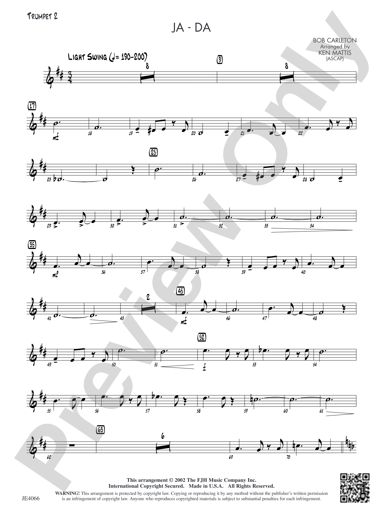 Ja-Da: Trumpet 2