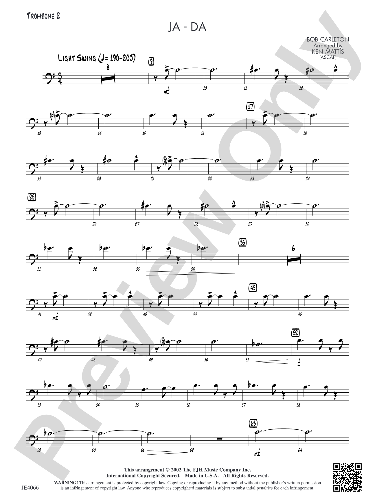 Ja-Da: Trombone 2