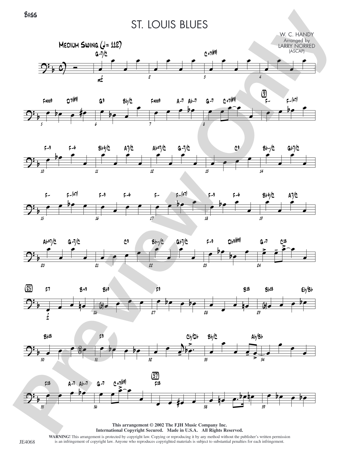 St. Louis Blues: Bass