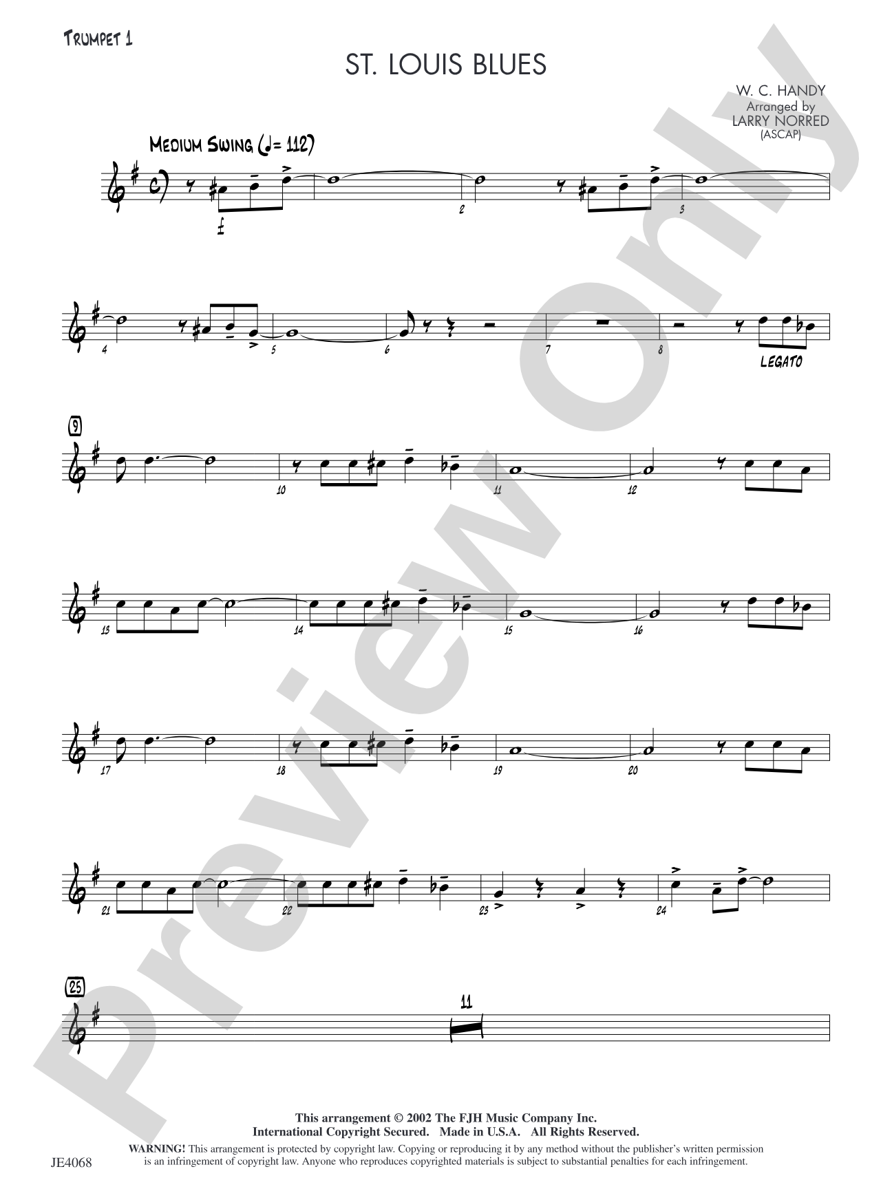St. Louis Blues: Trumpet 1