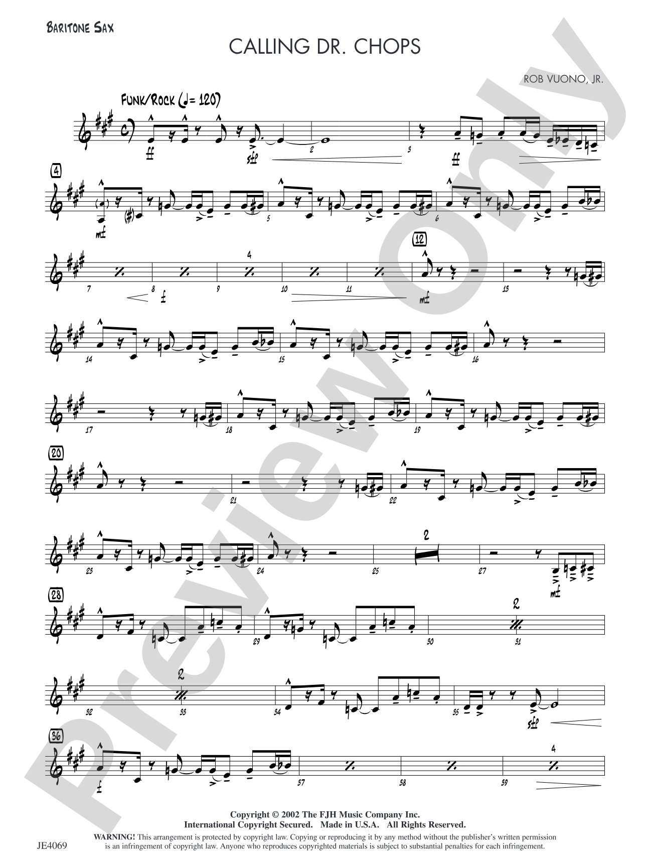 Calling Dr. Chops: Baritone Sax