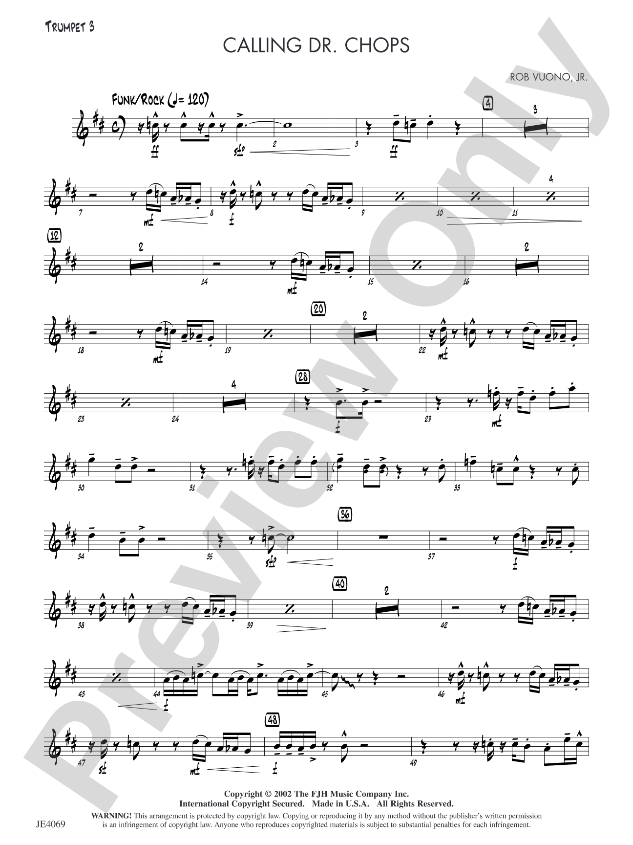 Calling Dr. Chops: Trumpet 3