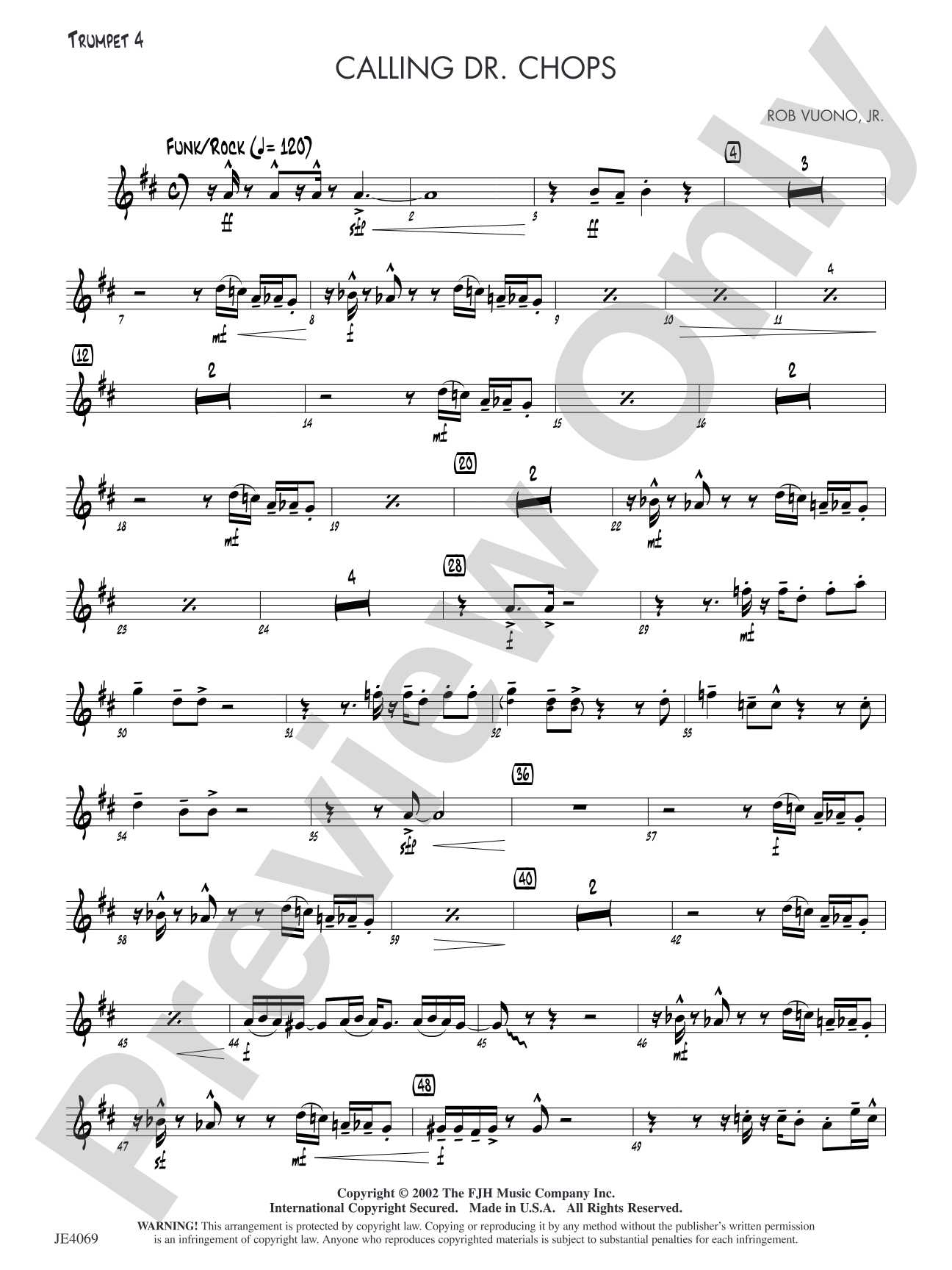 Calling Dr. Chops: Trumpet 4
