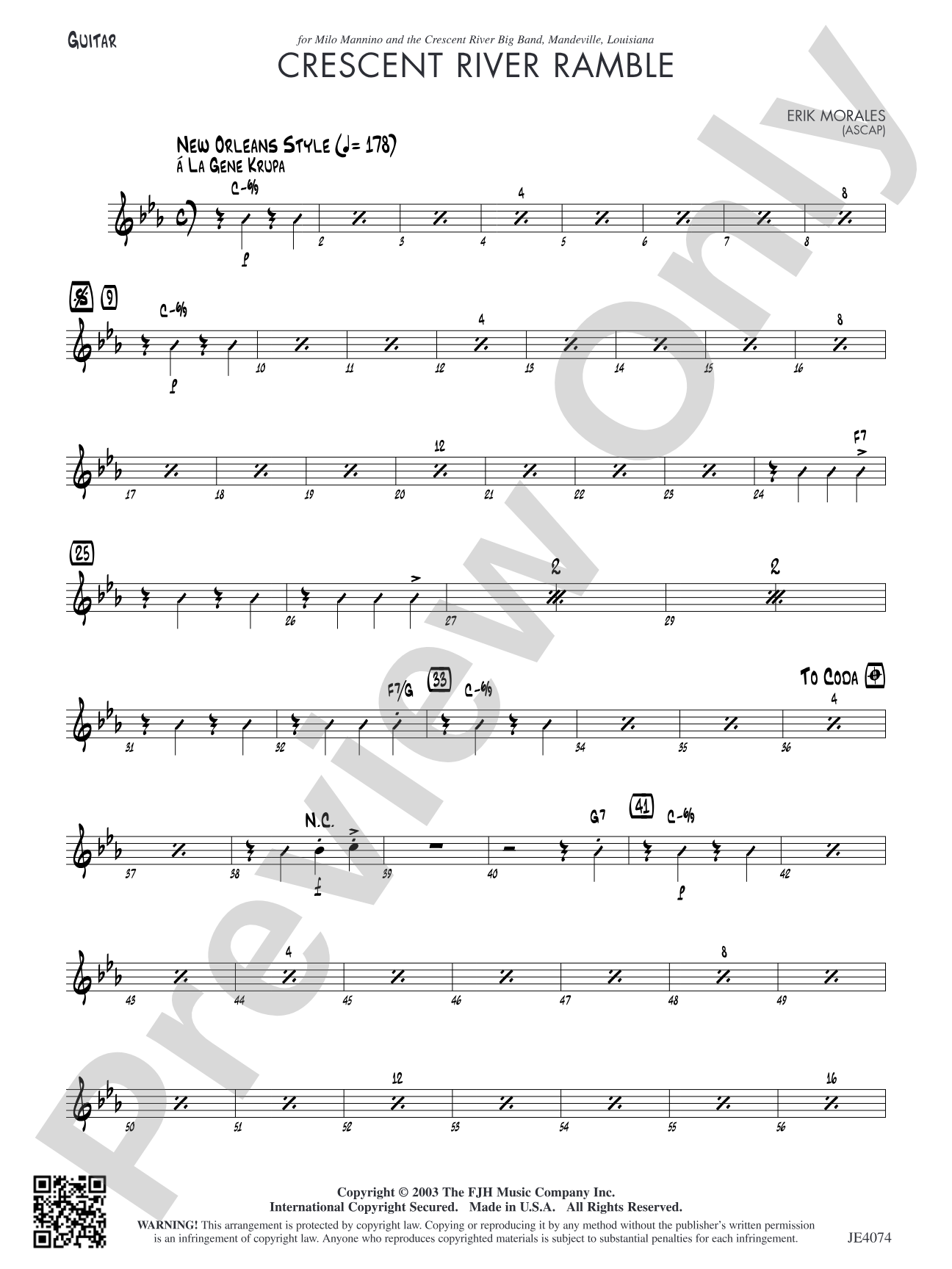 Crescent River Ramble: Guitar