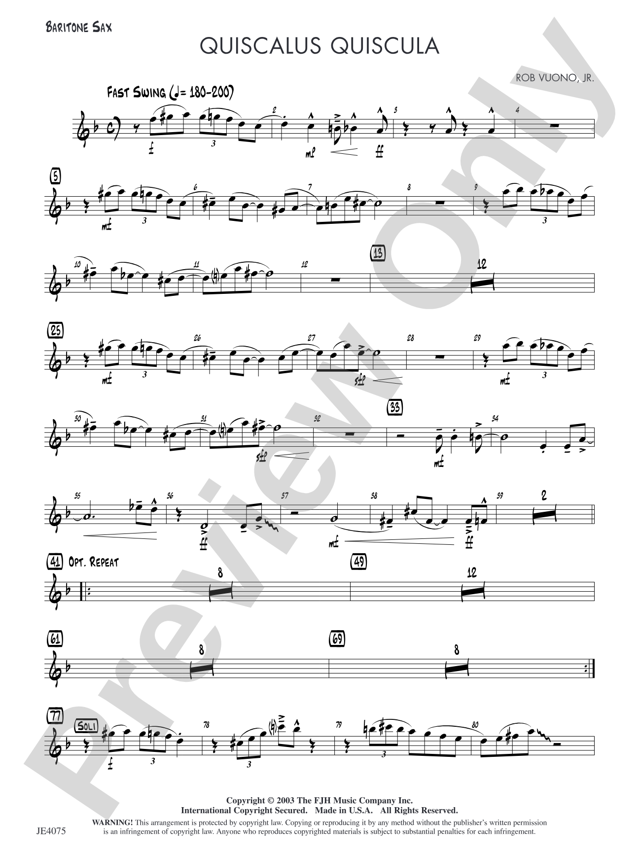 Quiscalus Quiscula: Baritone Sax