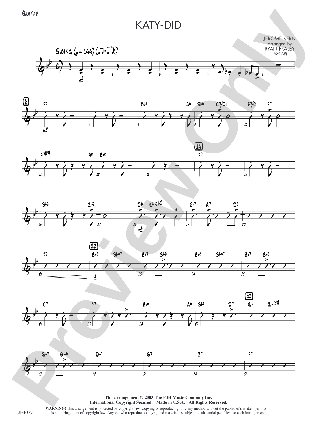 Katy-Did: Guitar