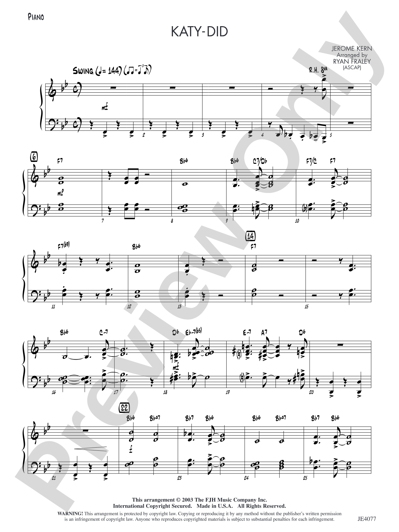 Katy-Did: Piano