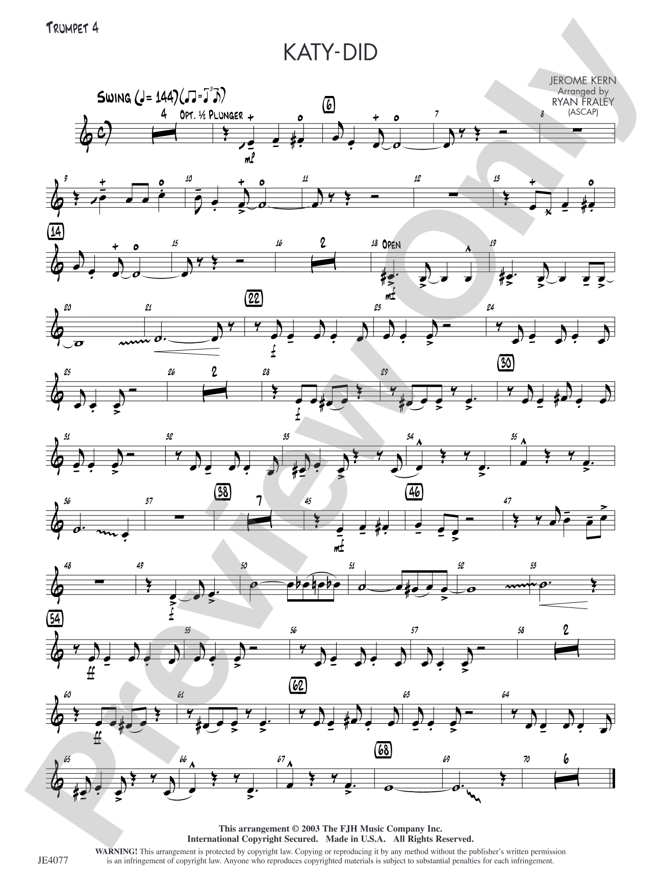 Katy-Did: Optional Trumpet 4