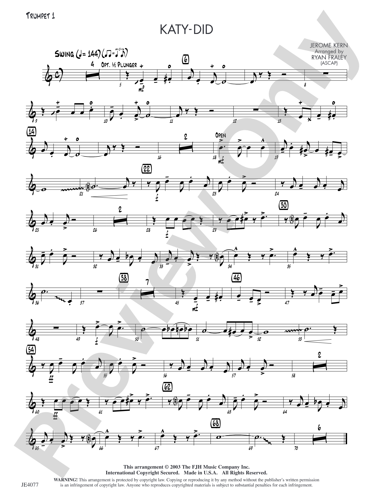 Katy-Did: Trumpet 1