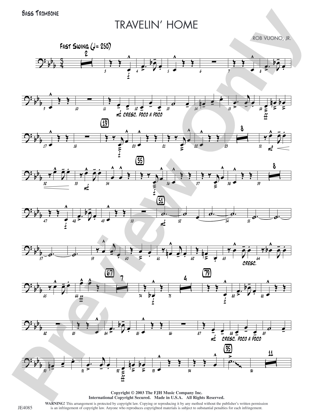 Travelin' Home: Bass Trombone