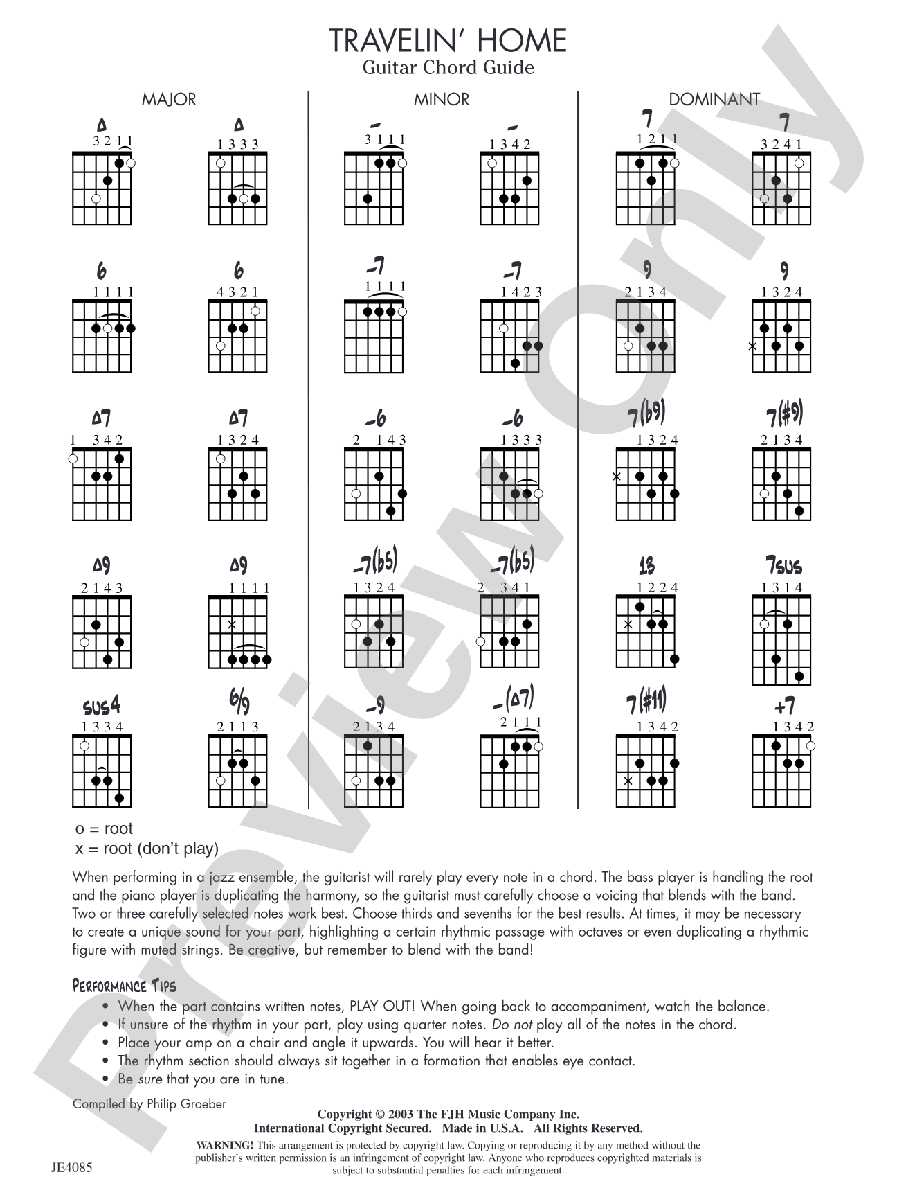 Travelin' Home: Guitar Chord Guide