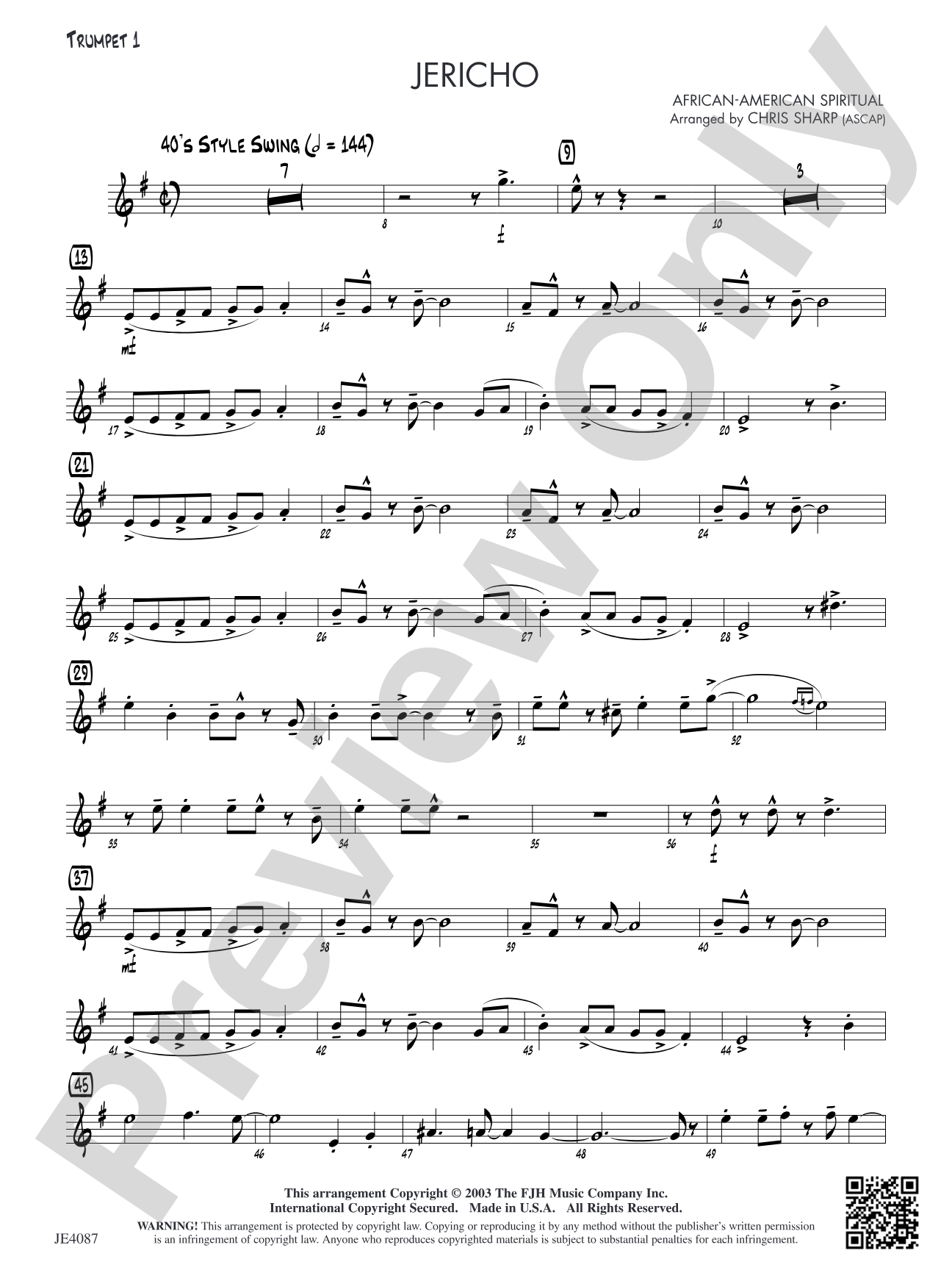 Jericho: Trumpet 1