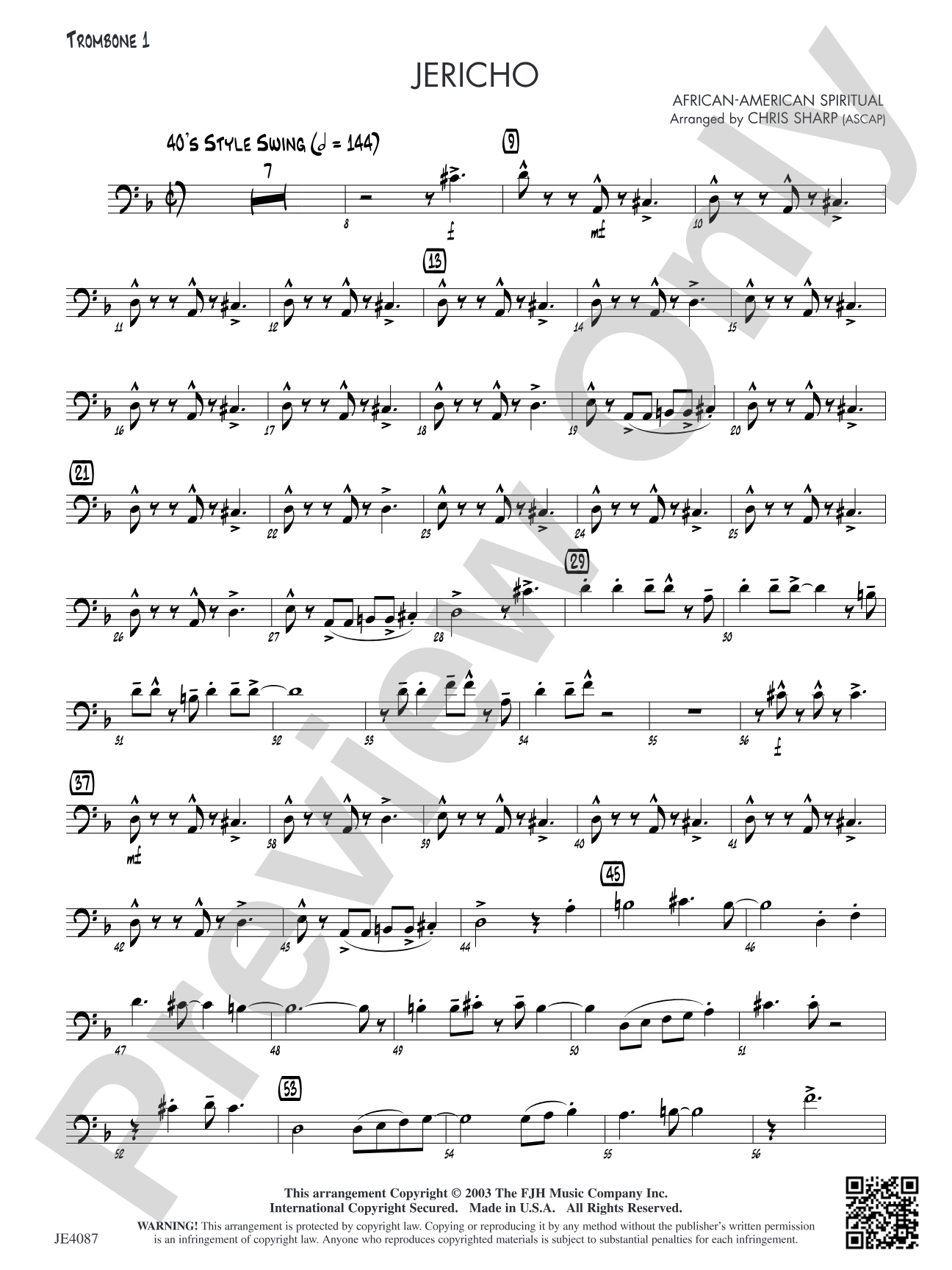 Jericho: Trombone 1