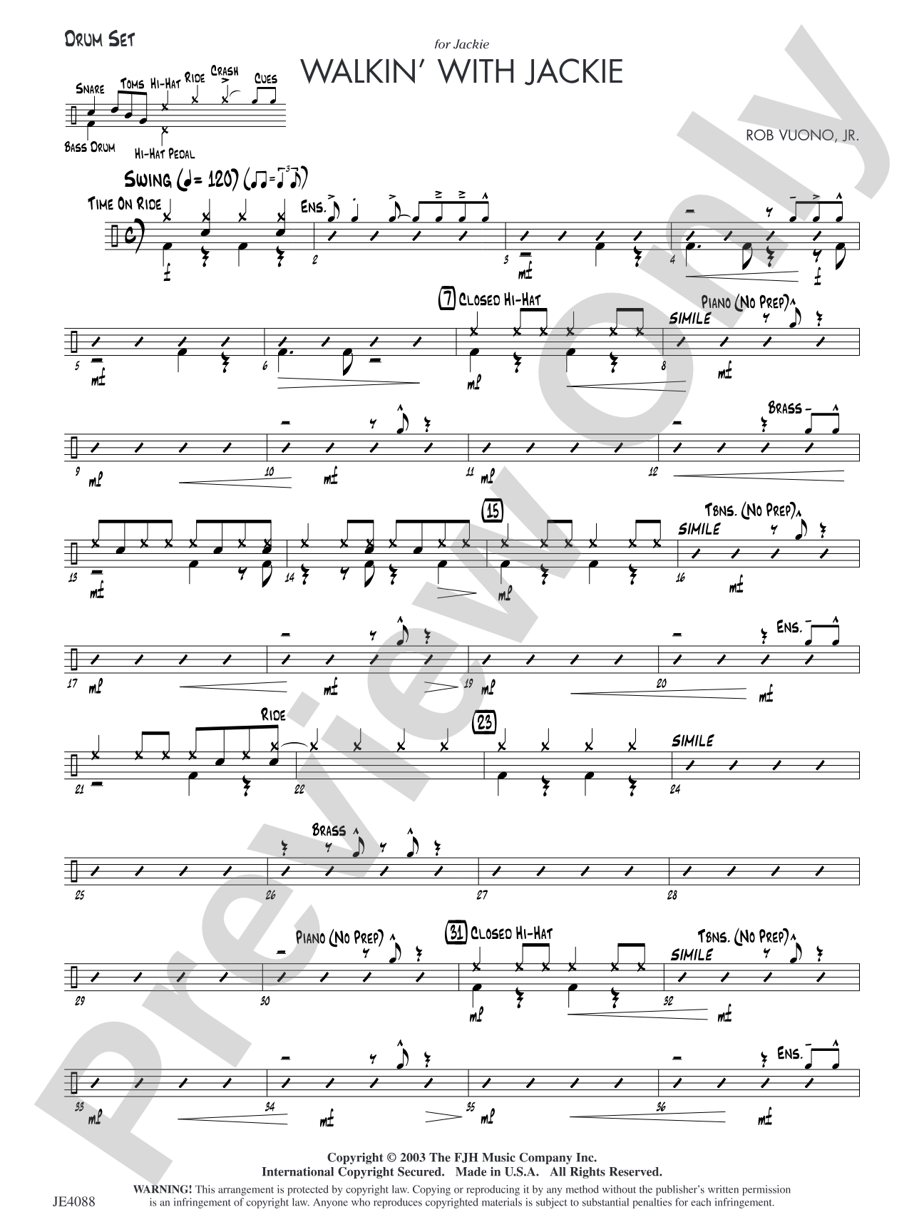 Walkin' with Jackie: Drum Set
