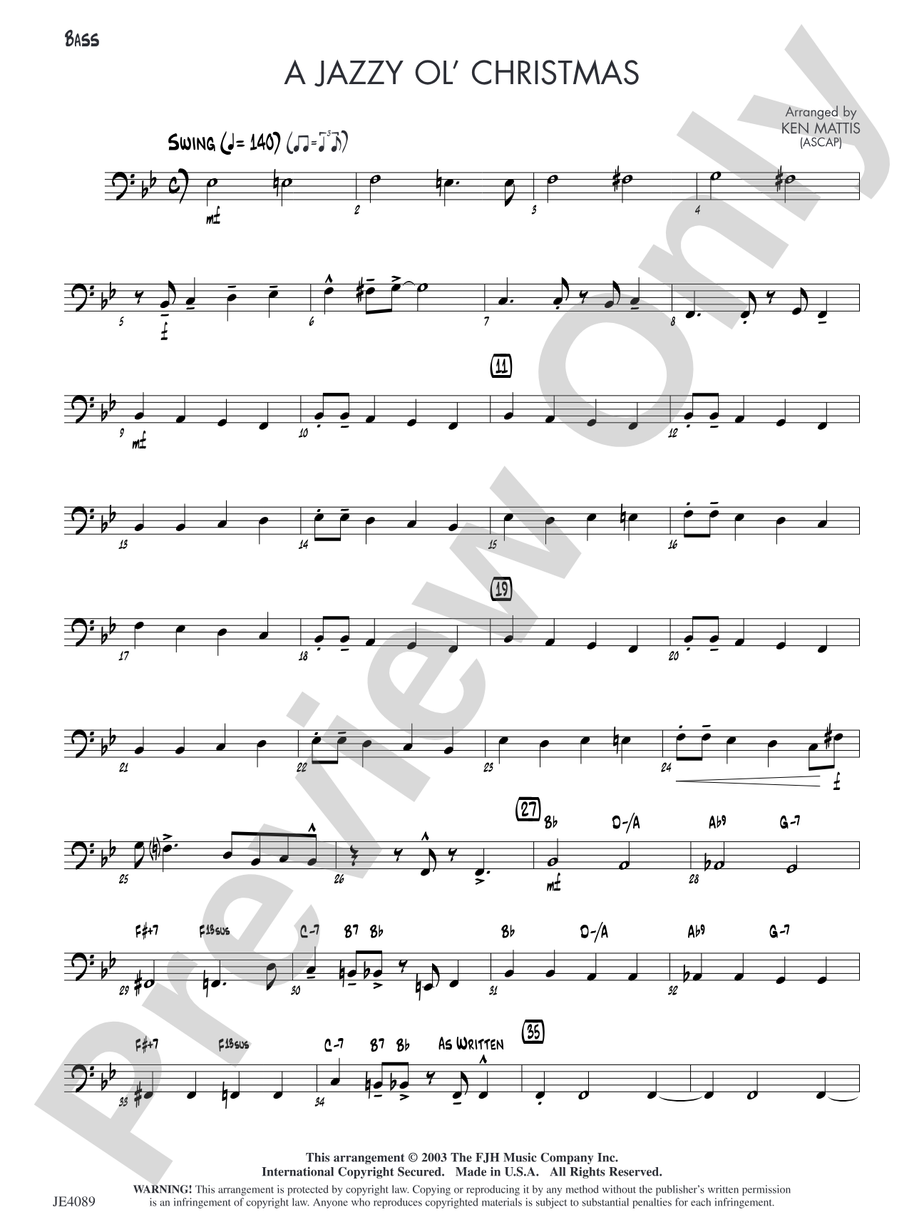 A Jazzy Ol' Christmas: Bass