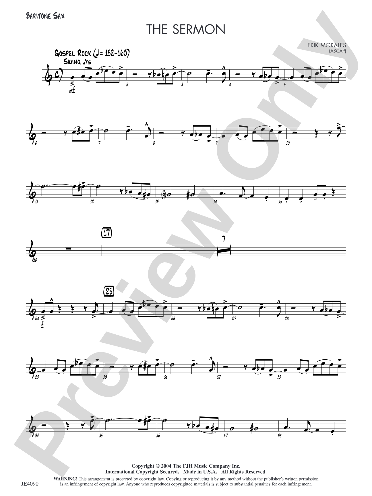 The Sermon: Baritone Sax