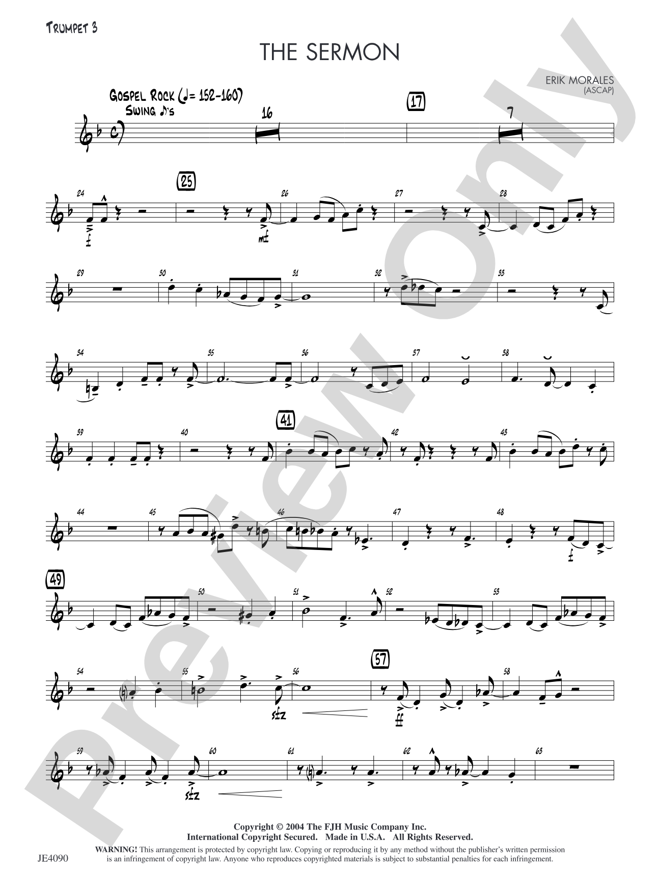 The Sermon: Trumpet 3