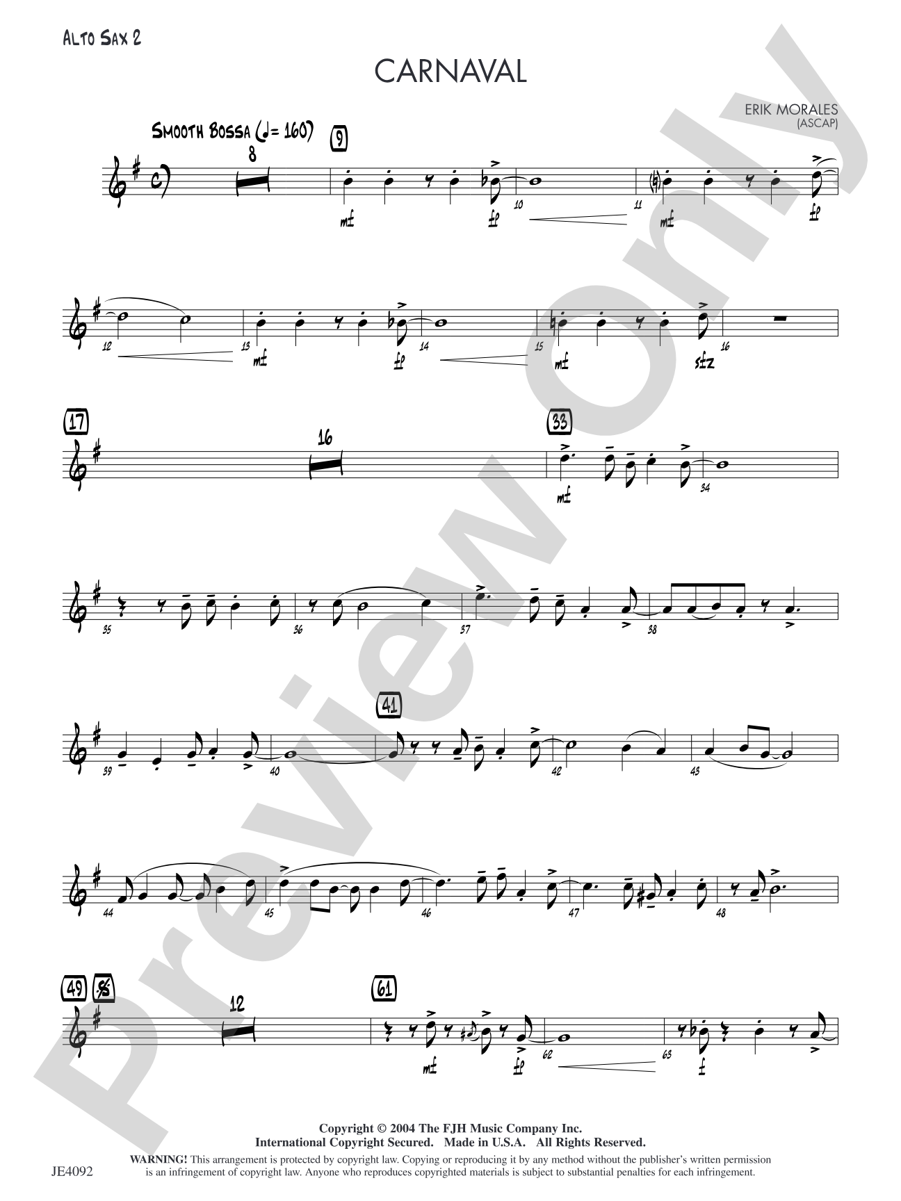 Carnaval: Alto Sax 2