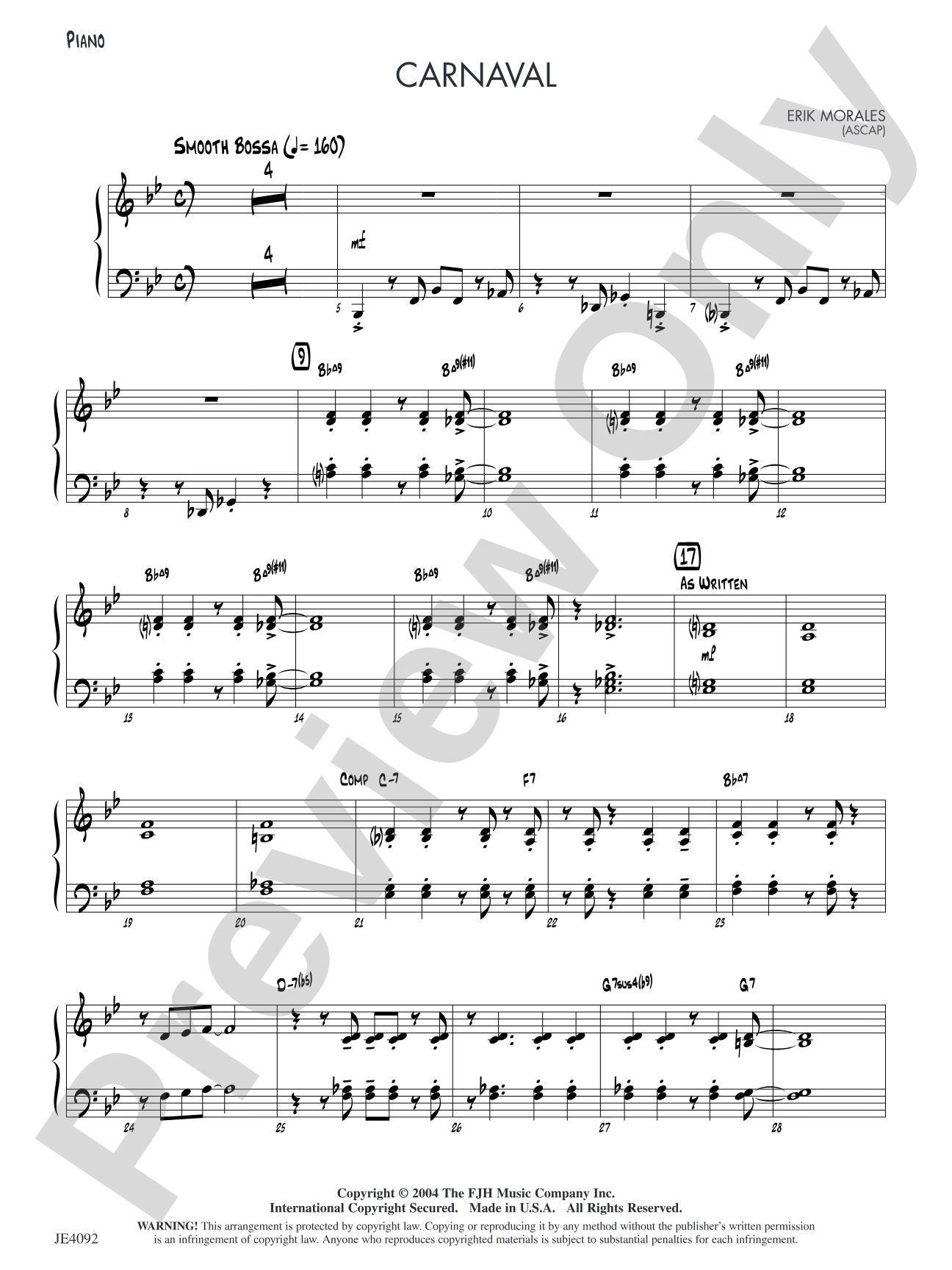 Carnaval: Piano