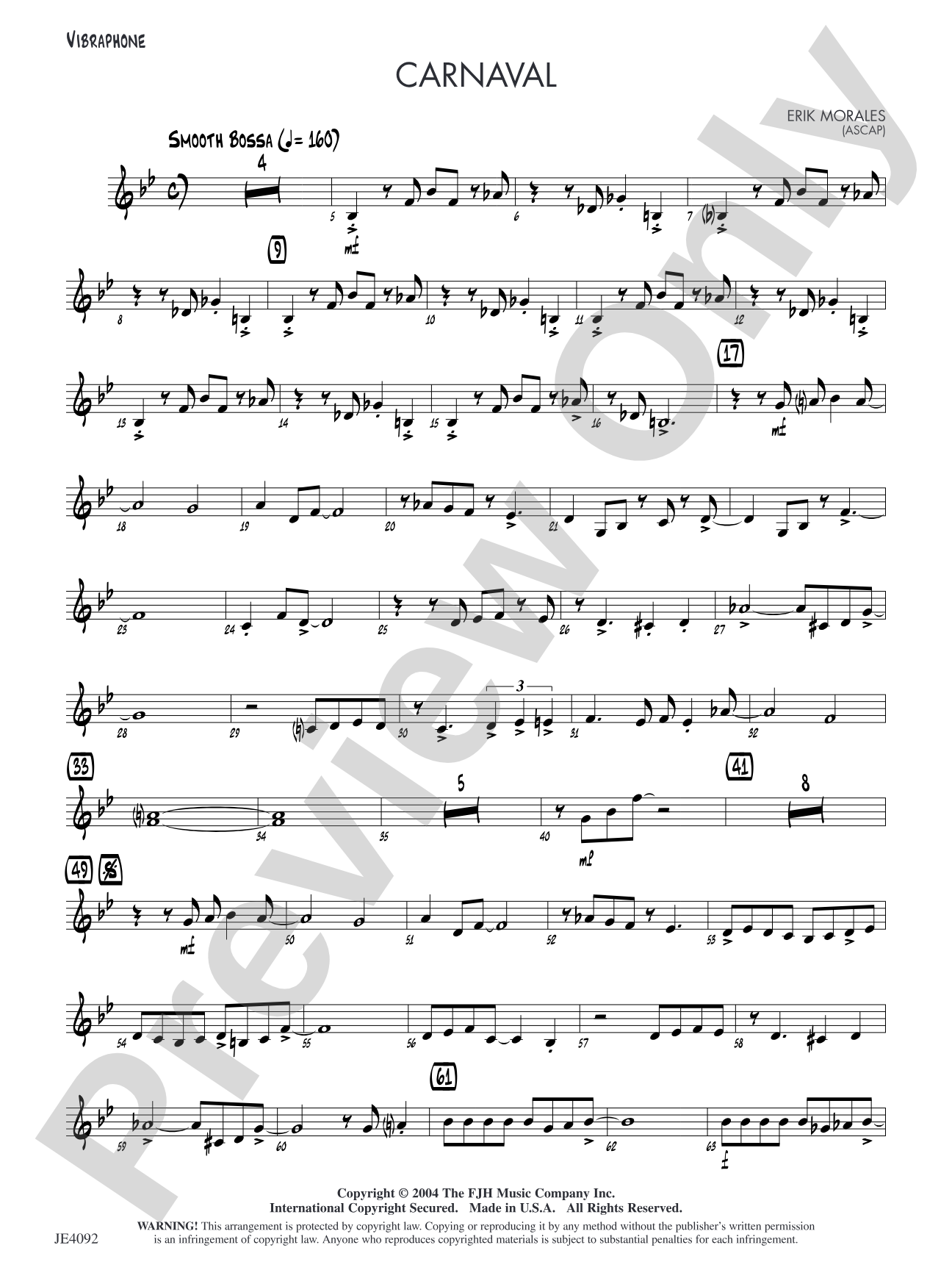 Carnaval: Opt. Vibraphone