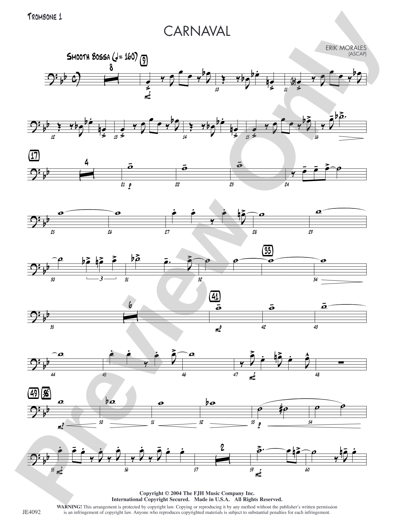 Carnaval: Trombone 1