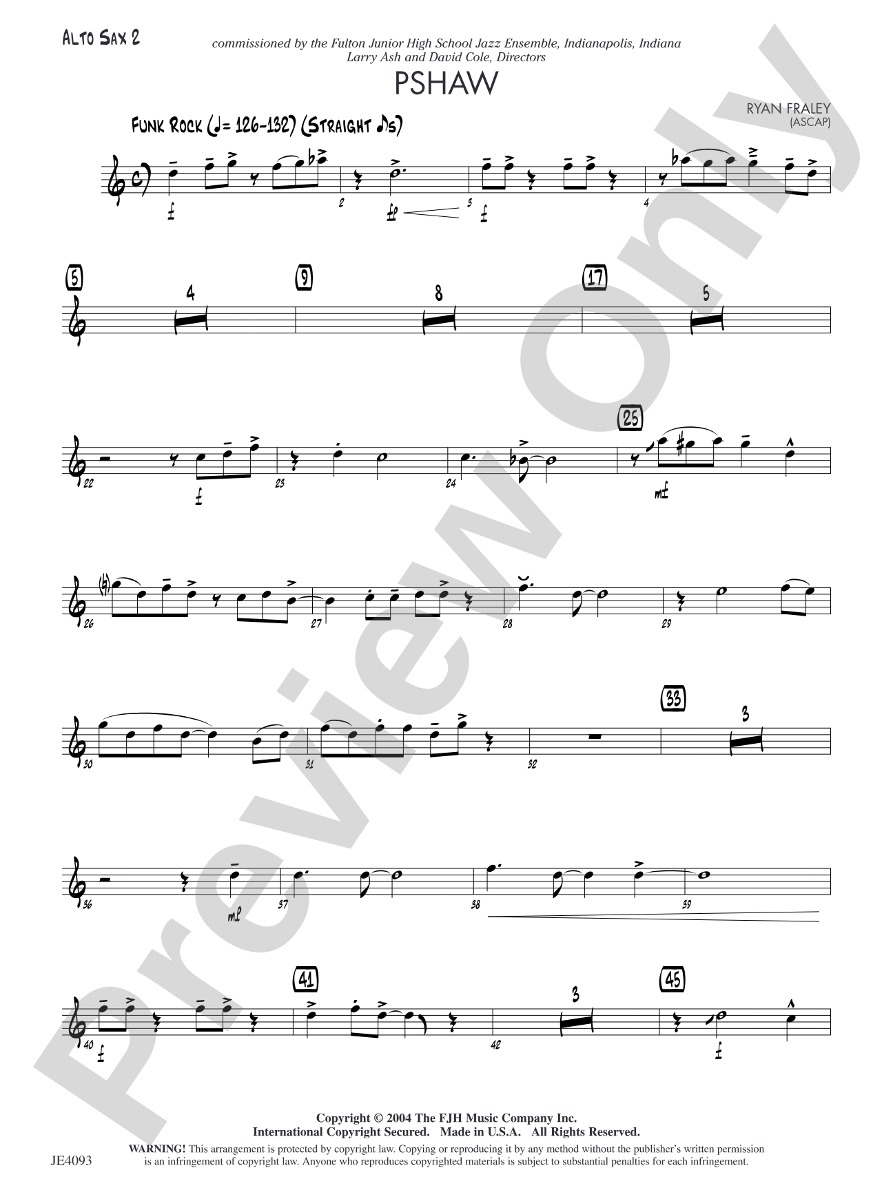 Pshaw: Alto Sax 2
