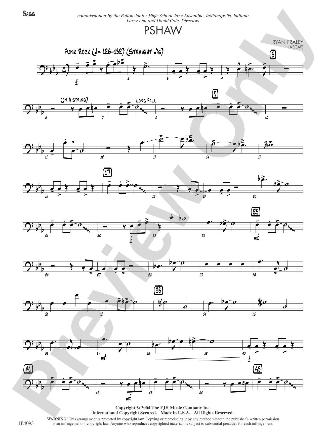Pshaw: Bass