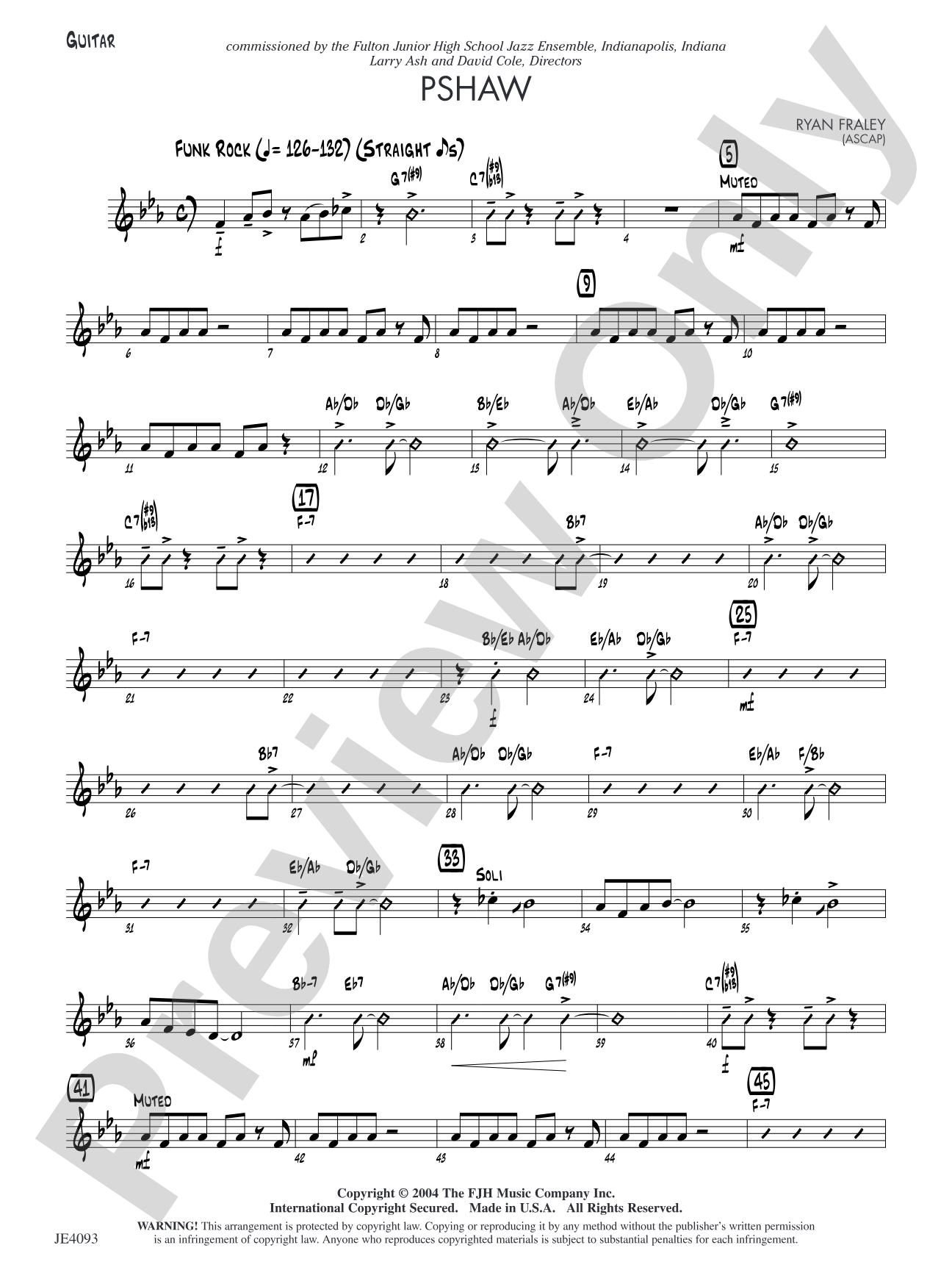 Pshaw: Guitar