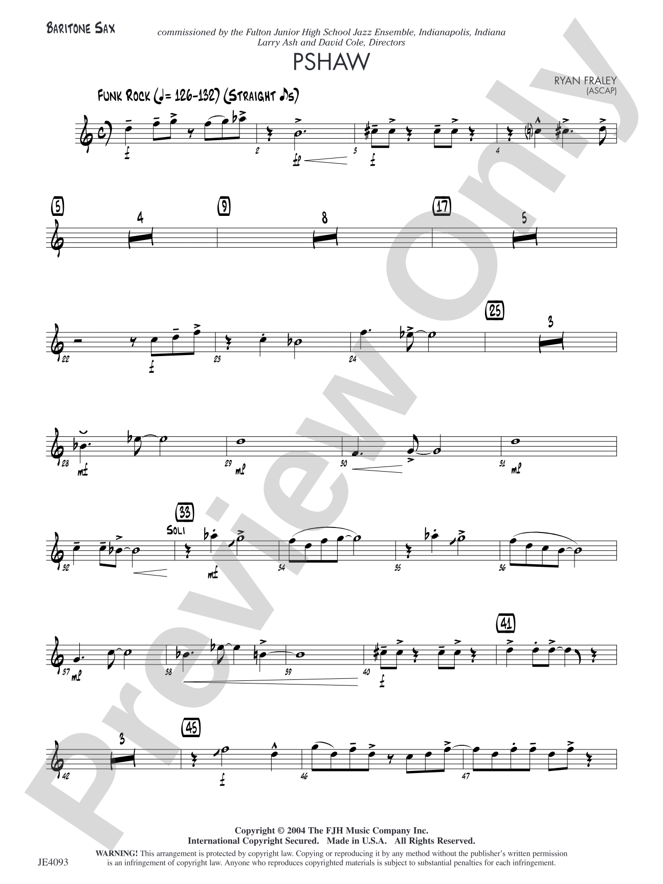 Pshaw: Opt. Baritone Sax