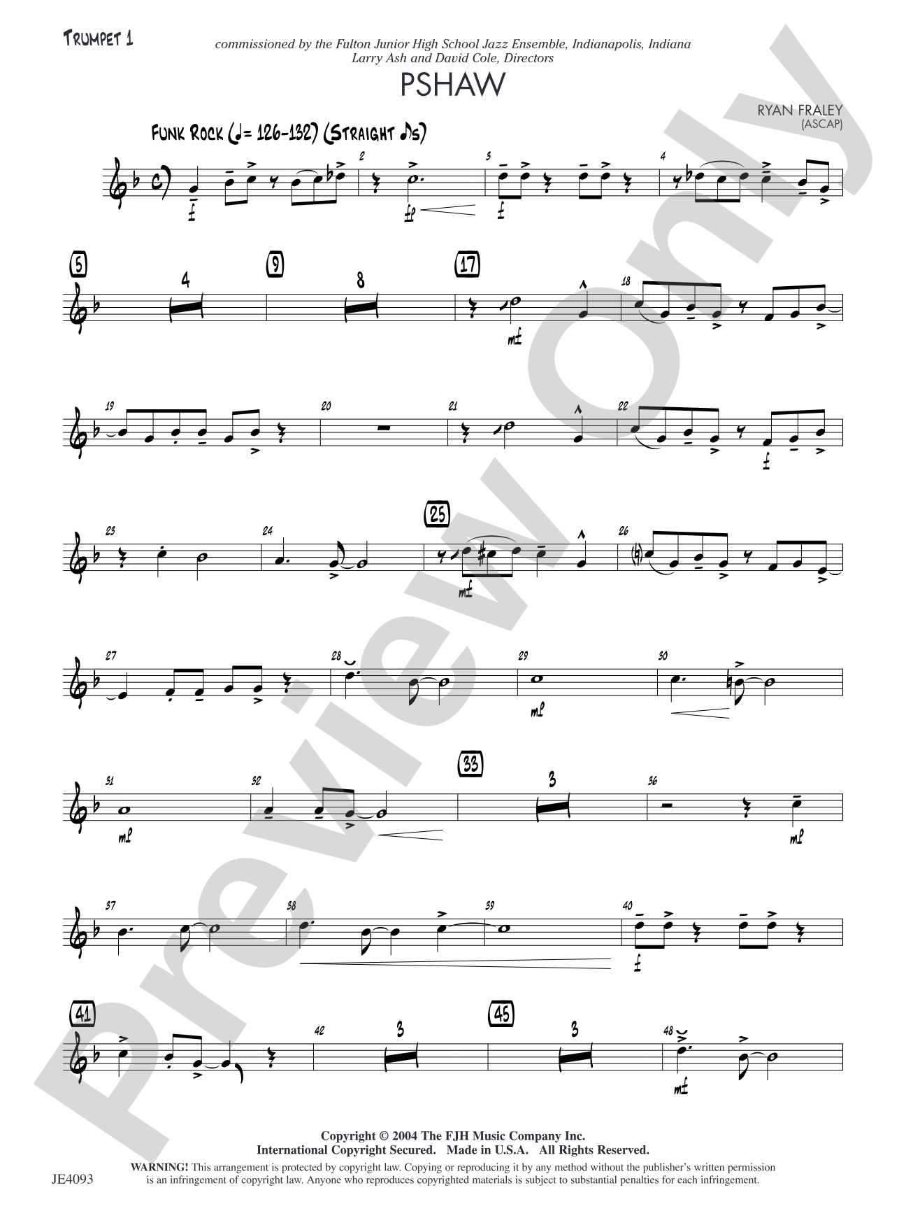 Pshaw: Trumpet 1