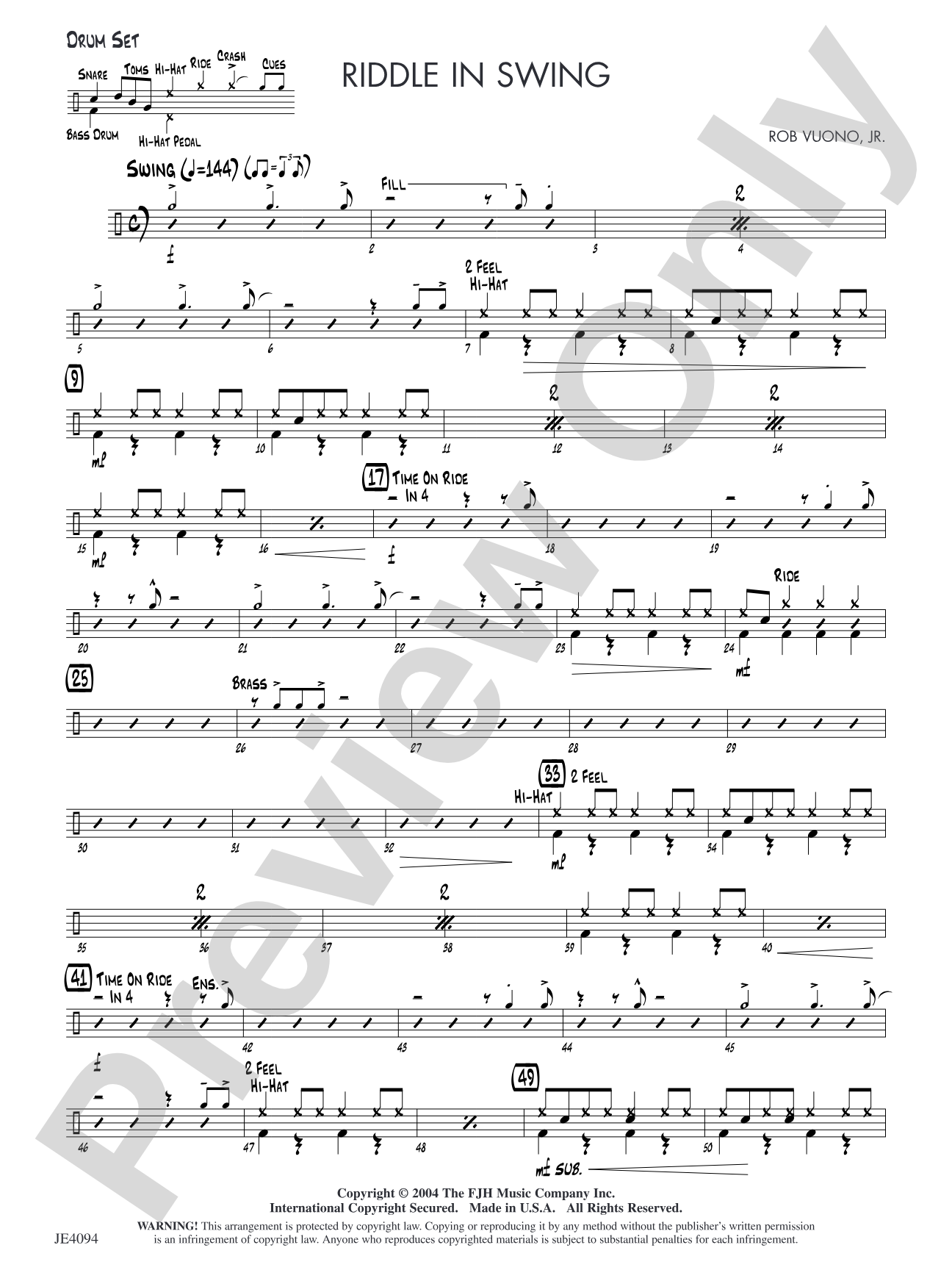 Riddle in Swing: Drum Set