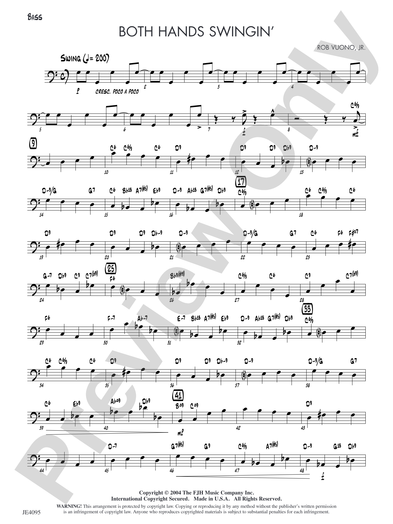 Both Hands Swingin': Bass