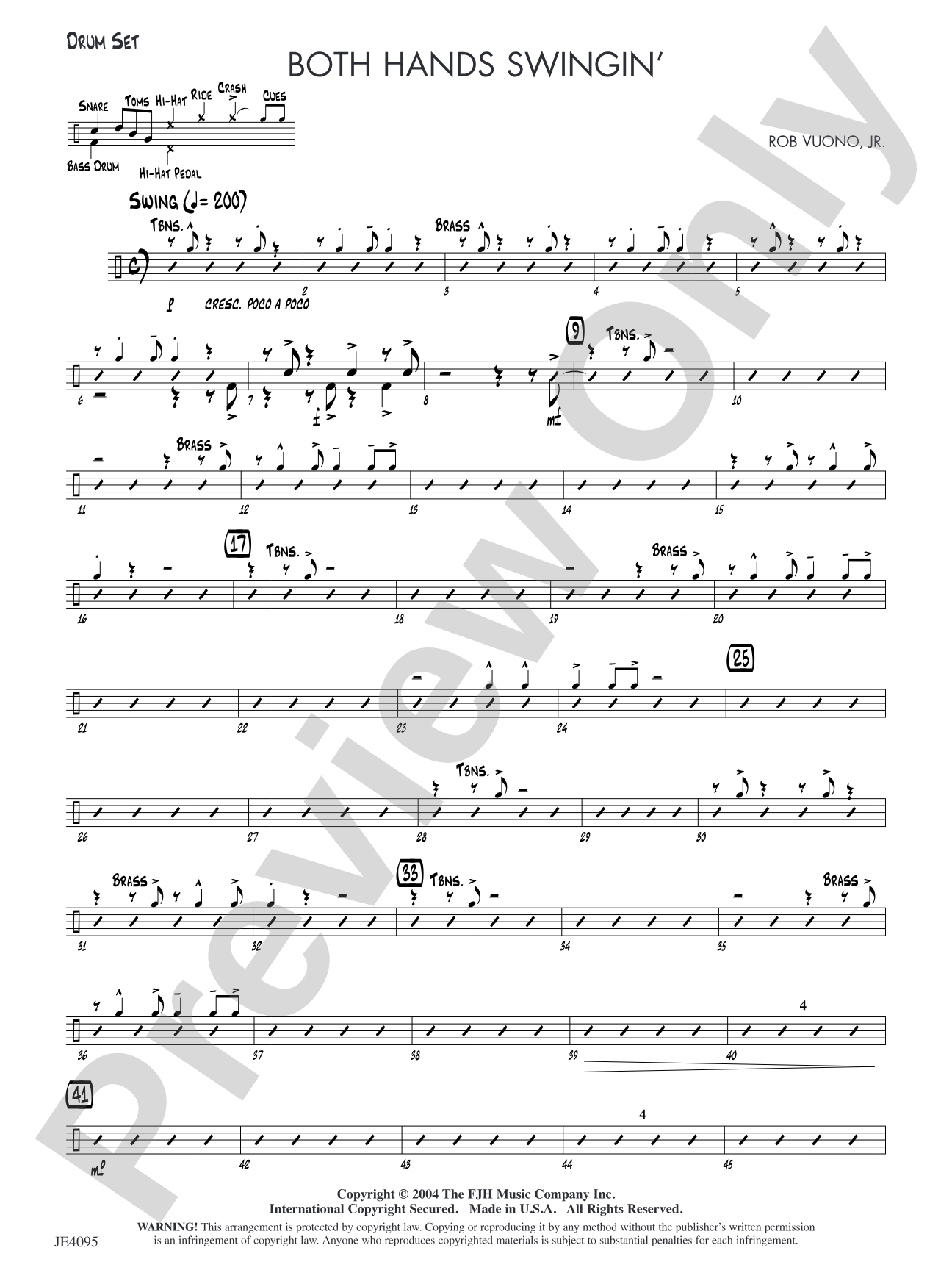Both Hands Swingin': Drum Set