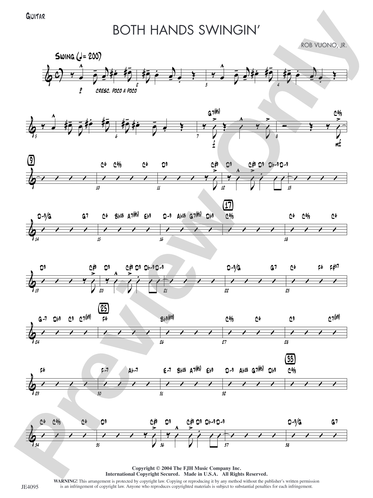 Both Hands Swingin': Guitar