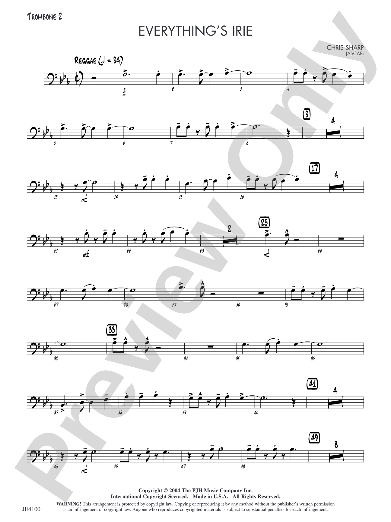 Everything's Irie: Trombone 2