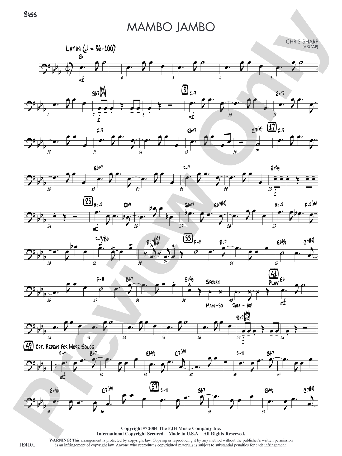 Mambo Jambo: Bass