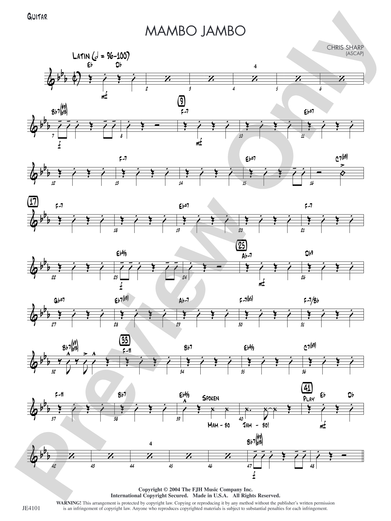 Mambo Jambo: Guitar