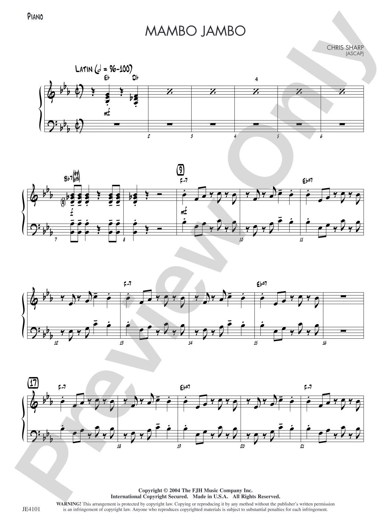 Mambo Jambo: Piano