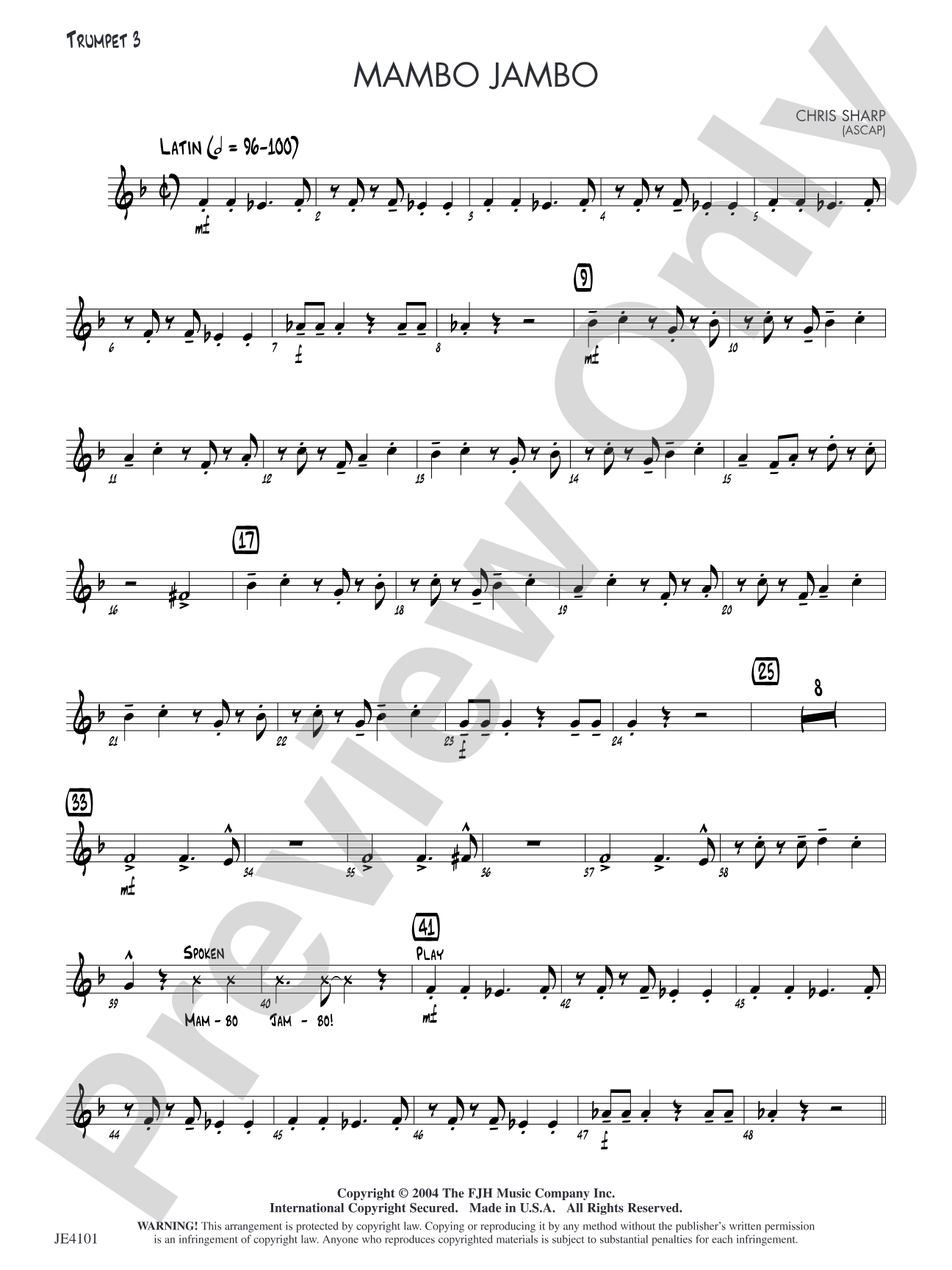 Mambo Jambo: Trumpet 3