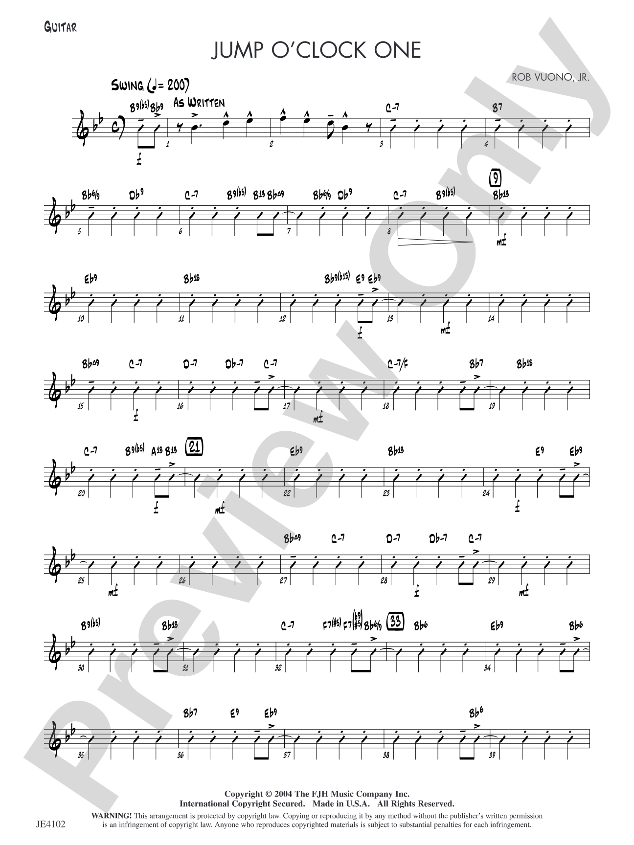 Jump O'Clock One: Guitar