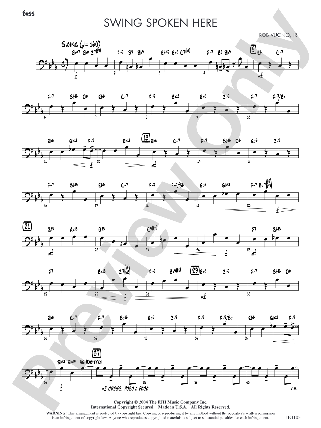 Swing Spoken Here: Bass