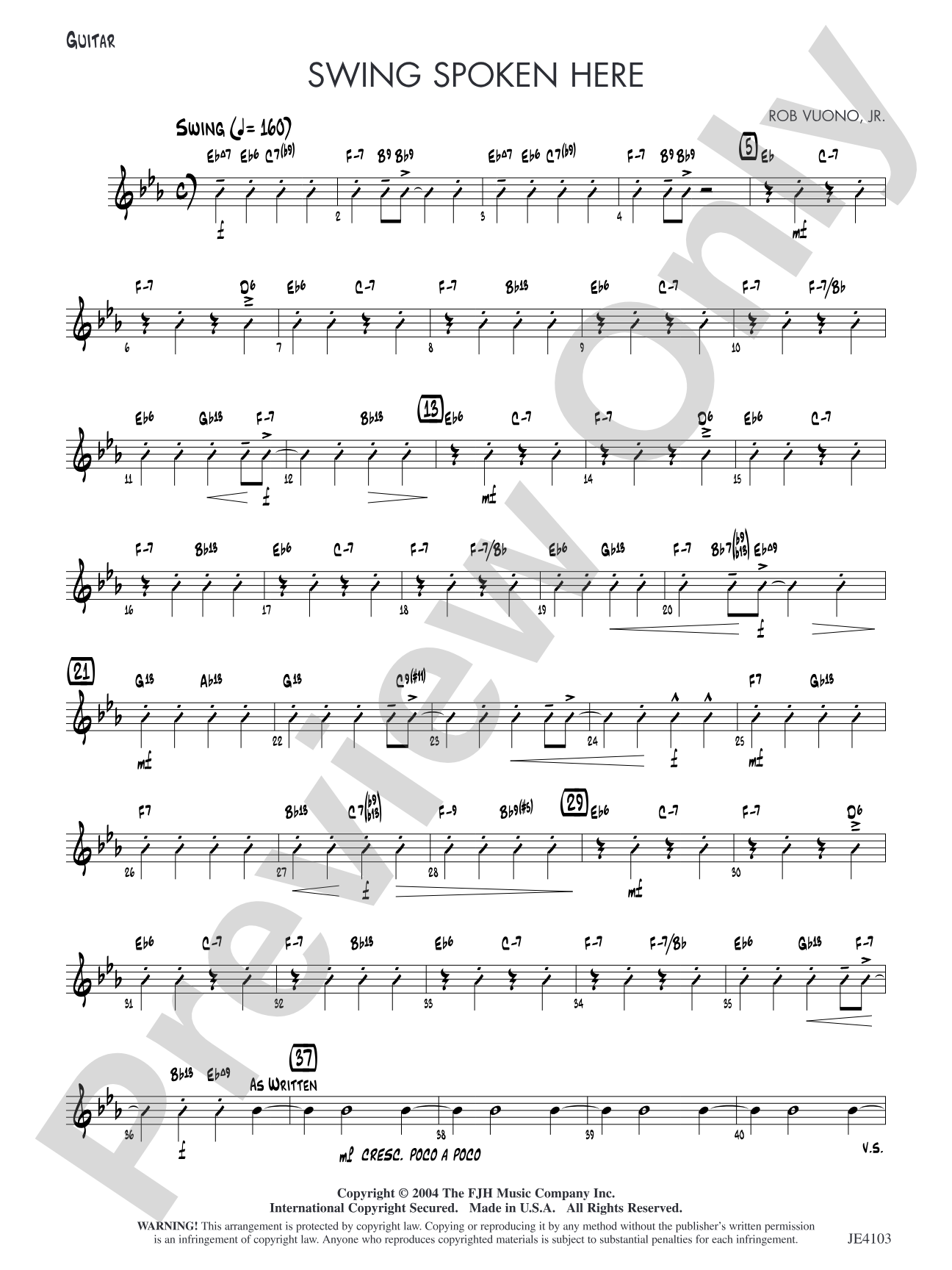 Swing Spoken Here: Guitar