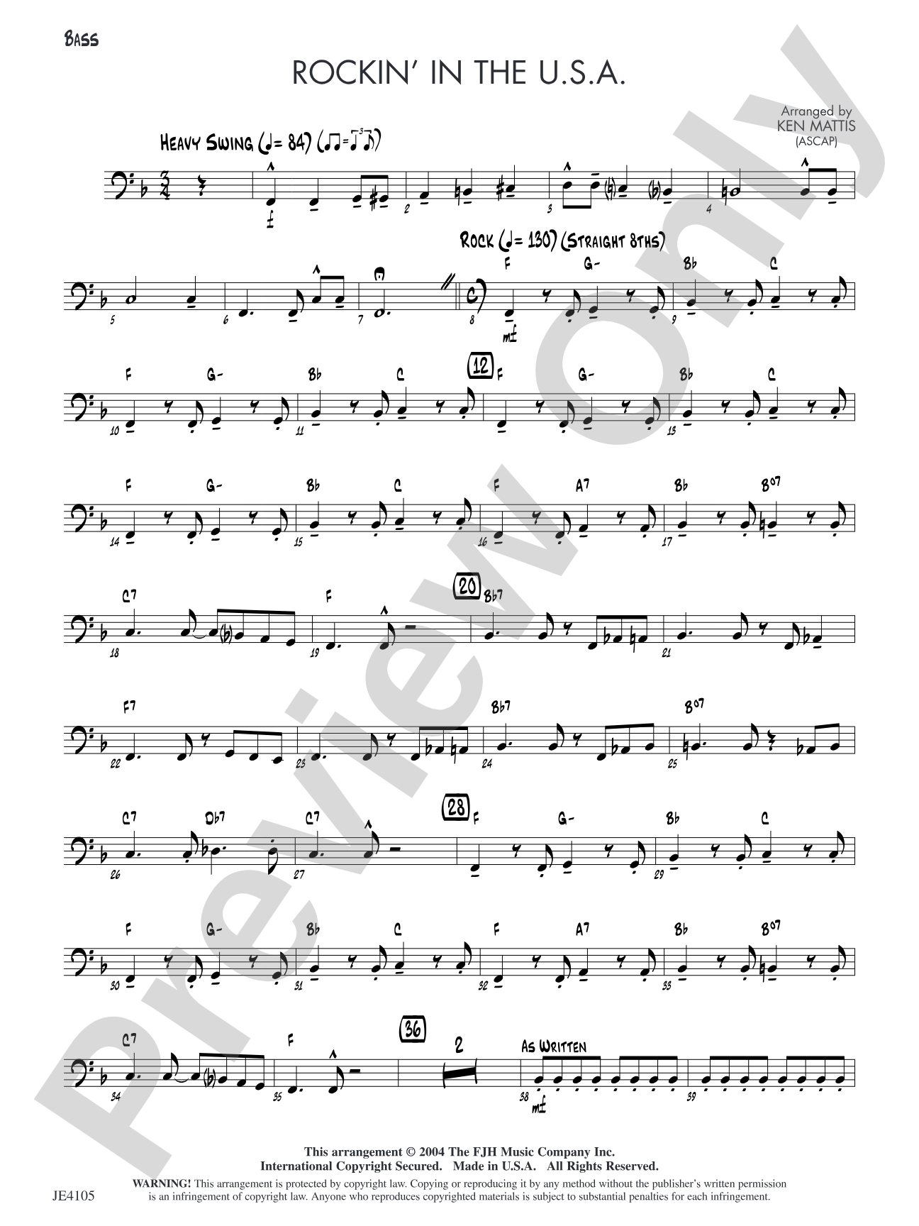 Rockin' in the U.S.A.: Bass