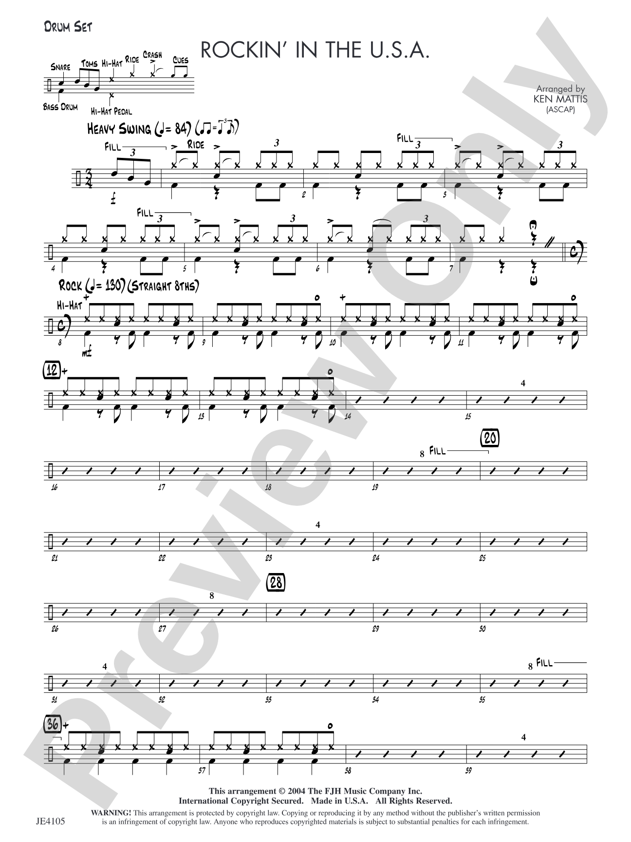 Rockin' in the U.S.A.: Drum Set