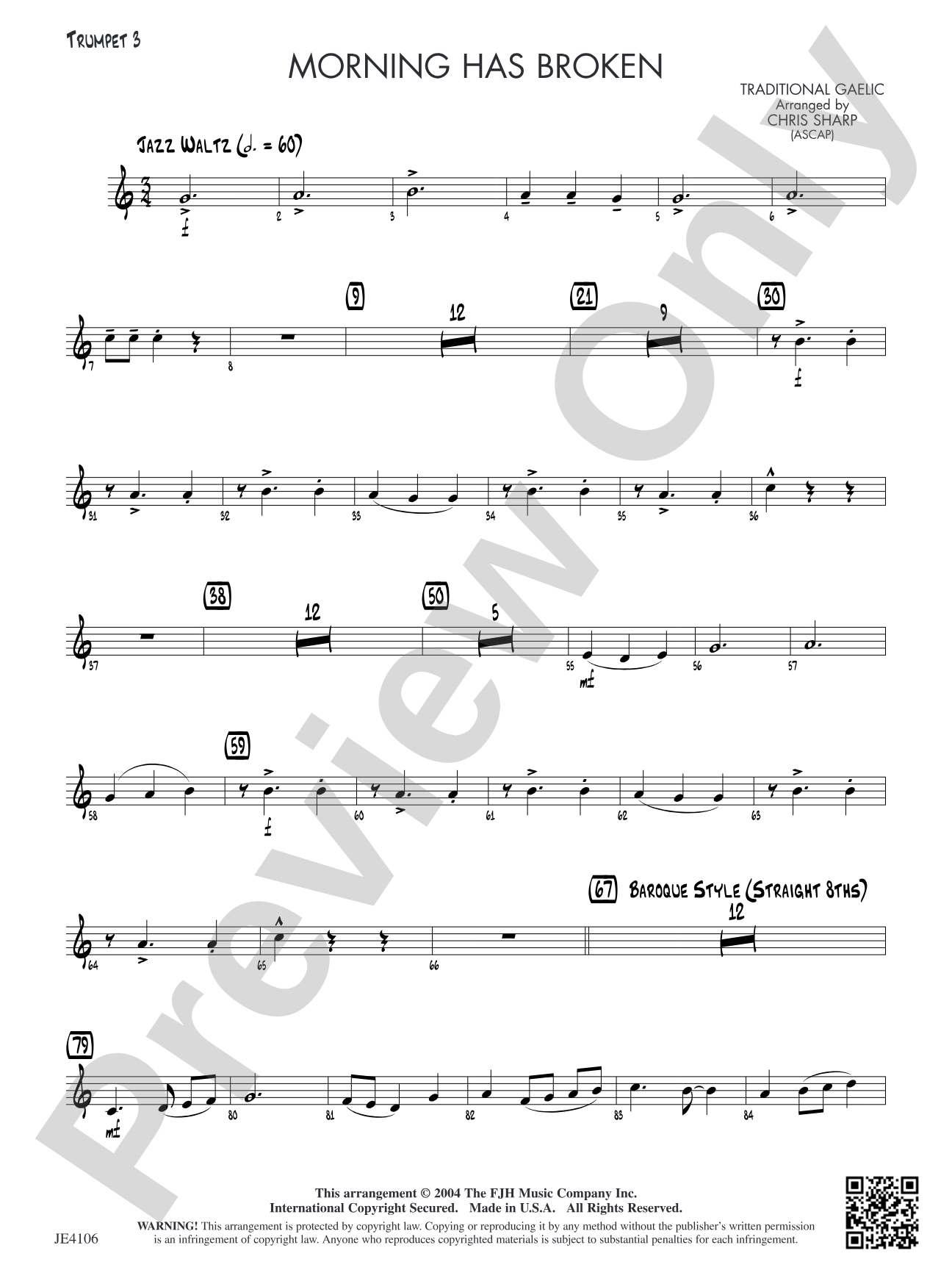 Morning Has Broken: Trumpet 3