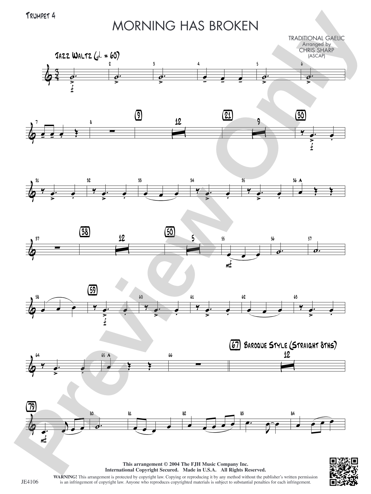Morning Has Broken: Trumpet 4