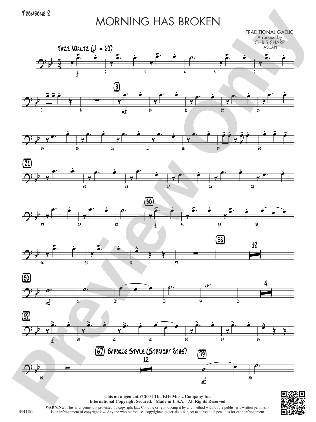 Morning Has Broken: Trombone 2