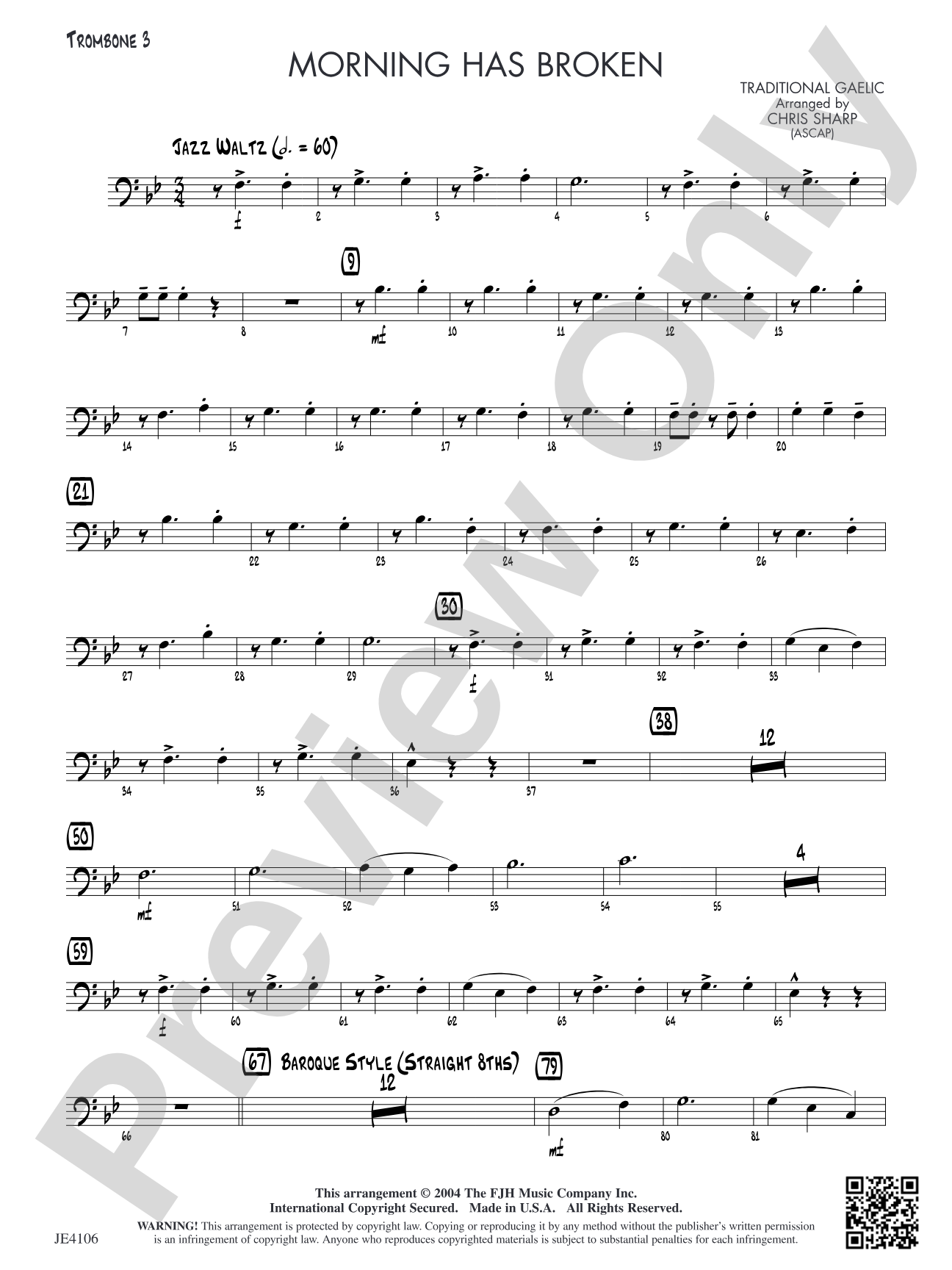 Morning Has Broken: Trombone 3